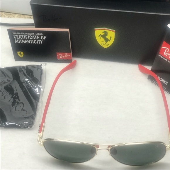 New Ferrari Scuderia Aviator Rb8313-M Gold… - Picture 6 of 8